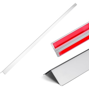 image:imageVEVOR Stainless Steel Wall Corner Protector 15 x 15 x 48 inch 10 Pack Metal Corner Guards 304 Stainless Steel Edge Trim 90Degree Angle for HomeOfficeCommercial Wall Protection with 3m Tape96 inch