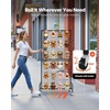 image:imageVEVOR 2 Packs Grid Wall Panels 29 x 59 ft Wire Grid Panels Display Rack Movable Art Display Shelf with Wheels and 10 Hooks Black Carbon Steel Gridwall for Craft Show Decor Storage Notice Board