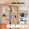 image:imageVEVOR 2 x 56 Ft Grid Wall Panels 2 Packs Wire Gridwall Display Racks Tower with TBase Floorstanding Double Side Gridwall Panels Retail Display with Extra Clips and Hooks for Art Craft Shows