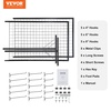 image:imageVEVOR 2 x 56 Ft Grid Wall Panels 2 Packs Wire Gridwall Display Racks Tower with TBase Floorstanding Double Side Gridwall Panels Retail Display with Extra Clips and Hooks for Art Craft Shows