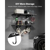 image:imageVEVOR 2Pack Heavy Duty Garage Wall Shelving 2 x 4 ft Steel Wall Mounted Shelving Unit with Hooks 24 x 48 Inch Per Shelf Floating Storage Metal Rack for Garage 500 lbs Total Weight CapacityBlack