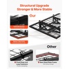image:imageVEVOR 2Pack Heavy Duty Garage Wall Shelving 2 x 4 ft Steel Wall Mounted Shelving Unit with Hooks 24 x 48 Inch Per Shelf Floating Storage Metal Rack for Garage 500 lbs Total Weight CapacityBlack