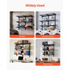 image:imageVEVOR 2Pack Heavy Duty Garage Wall Shelving 2 x 4 ft Steel Wall Mounted Shelving Unit with Hooks 24 x 48 Inch Per Shelf Floating Storage Metal Rack for Garage 500 lbs Total Weight CapacityBlack