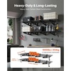 image:imageVEVOR 2Pack Heavy Duty Garage Wall Shelving 2 x 4 ft Steel Wall Mounted Shelving Unit with Hooks 24 x 48 Inch Per Shelf Floating Storage Metal Rack for Garage 500 lbs Total Weight CapacityBlack