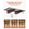 image:imageVEVOR 2Pack Heavy Duty Garage Wall Shelving 2 x 4 ft Steel Wall Mounted Shelving Unit with Hooks 24 x 48 Inch Per Shelf Floating Storage Metal Rack for Garage 500 lbs Total Weight CapacityBlack