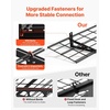 image:imageVEVOR 2Pack Heavy Duty Garage Wall Shelving 2 x 4 ft Steel Wall Mounted Shelving Unit with Hooks 24 x 48 Inch Per Shelf Floating Storage Metal Rack for Garage 500 lbs Total Weight CapacityBlack