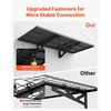 image:imageVEVOR 2Pack Heavy Duty Garage Wall Shelving 2 x 4 ft Steel Wall Mounted Shelving Unit with Hooks 24 x 48 Inch Per Shelf Floating Storage Metal Rack for Garage 500 lbs Total Weight CapacityBlack
