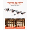 image:imageVEVOR 2Pack Heavy Duty Garage Wall Shelving 2 x 4 ft Steel Wall Mounted Shelving Unit with Hooks 24 x 48 Inch Per Shelf Floating Storage Metal Rack for Garage 500 lbs Total Weight CapacityBlack