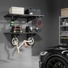 image:imageVEVOR 2Pack Heavy Duty Garage Wall Shelving 2 x 4 ft Steel Wall Mounted Shelving Unit with Hooks 24 x 48 Inch Per Shelf Floating Storage Metal Rack for Garage 500 lbs Total Weight CapacityBlack