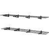 image:imageVEVOR 2Pack Heavy Duty Garage Wall Shelving 2 x 4 ft Steel Wall Mounted Shelving Unit with Hooks 24 x 48 Inch Per Shelf Floating Storage Metal Rack for Garage 500 lbs Total Weight CapacityBlack