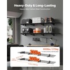image:imageVEVOR 2Pack Heavy Duty Garage Wall Shelving 2 x 4 ft Steel Wall Mounted Shelving Unit with Hooks 24 x 48 Inch Per Shelf Floating Storage Metal Rack for Garage 500 lbs Total Weight CapacityBlack