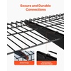image:imageVEVOR 2Pack Heavy Duty Garage Wall Shelving 2 x 4 ft Steel Wall Mounted Shelving Unit with Hooks 24 x 48 Inch Per Shelf Floating Storage Metal Rack for Garage 500 lbs Total Weight CapacityBlack