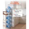 image:imageVEVOR 2in1 5 Gallon Water Jug Holder 5Tier 3 or 5 Gallon Water Bottle Holder for 4 Bottles Heavy Duty Jug Rack Organizer with Storage Shelf Adjustable Feet Handle for Kitchen Office Black