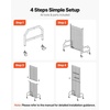image:imageVEVOR 3 Packs Grid Wall Panels 19 x 54 ft Wire Grid Panels Display Rack Movable Art Display Shelf with Wheels and 30 Hooks Black Carbon Steel Gridwall for Craft Show Decor Storage Notice Board