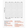 image:imageVEVOR 3 Packs Grid Wall Panels 2 x 6 ft Wire Grid Panels Display Rack WallMounted Art Display Shelf Black Carbon Steel Wall Hanging Gridwall for Craft Show Decoration Storage Notice Board