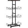 image:imageVEVOR 4 Tiers Water Jug Holder 5 Gallon Water Bottle Holder Double Row Water Bottle Rack for 8 Bottles Heavy Duty Water Jug Rack for Kitchen Office Living Room SilverBlack and Brown