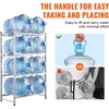image:imageVEVOR 4 Tiers Water Jug Holder 5 Gallon Water Bottle Holder Double Row Water Bottle Rack for 8 Bottles Heavy Duty Water Jug Rack for Kitchen Office Living Room SilverSilvergray