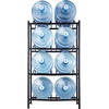 image:imageVEVOR 4 Tiers Water Jug Holder 5 Gallon Water Bottle Holder Double Row Water Bottle Rack for 8 Bottles Heavy Duty Water Jug Rack for Kitchen Office Living Room BlackBlack