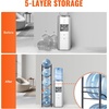 image:imageVEVOR 4 Tiers Water Jug Holder 5 Gallon Water Bottle Holder Double Row Water Bottle Rack for 8 Bottles Heavy Duty Water Jug Rack for Kitchen Office Living Room BlackBlack