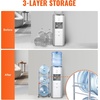 image:imageVEVOR 4 Tiers Water Jug Holder 5 Gallon Water Bottle Holder Double Row Water Bottle Rack for 8 Bottles Heavy Duty Water Jug Rack for Kitchen Office Living Room BlackSilver