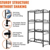 image:imageVEVOR 4 Tiers Water Jug Holder 5 Gallon Water Bottle Holder Double Row Water Bottle Rack for 8 Bottles Heavy Duty Water Jug Rack for Kitchen Office Living Room BlackBlack