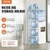 image:imageVEVOR 4 Tiers Water Jug Holder 5 Gallon Water Bottle Holder Double Row Water Bottle Rack for 8 Bottles Heavy Duty Water Jug Rack for Kitchen Office Living Room BlackSilver