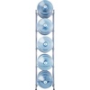 image:imageVEVOR 4 Tiers Water Jug Holder 5 Gallon Water Bottle Holder Double Row Water Bottle Rack for 8 Bottles Heavy Duty Water Jug Rack for Kitchen Office Living Room BlackSilver