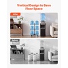 image:imageVEVOR 4 Tiers Water Jug Holder 5 Gallon Water Bottle Holder Double Row Water Bottle Rack for 8 Bottles Heavy Duty Water Jug Rack for Kitchen Office Living Room SilverBlack