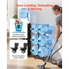 image:imageVEVOR 4 Tiers Water Jug Holder 5 Gallon Water Bottle Holder Double Row Water Bottle Rack for 8 Bottles Heavy Duty Water Jug Rack for Kitchen Office Living Room SilverBlack