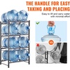 image:imageVEVOR 4 Tiers Water Jug Holder 5 Gallon Water Bottle Holder Double Row Water Bottle Rack for 8 Bottles Heavy Duty Water Jug Rack for Kitchen Office Living Room BlackBlack