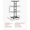 image:imageVEVOR 4 Tiers Water Jug Holder 5 Gallon Water Bottle Holder Double Row Water Bottle Rack for 8 Bottles Heavy Duty Water Jug Rack for Kitchen Office Living Room SilverBlack and Brown