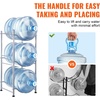image:imageVEVOR 4 Tiers Water Jug Holder 5 Gallon Water Bottle Holder Double Row Water Bottle Rack for 8 Bottles Heavy Duty Water Jug Rack for Kitchen Office Living Room BlackSilver