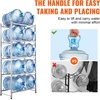 image:imageVEVOR 4 Tiers Water Jug Holder 5 Gallon Water Bottle Holder Double Row Water Bottle Rack for 8 Bottles Heavy Duty Water Jug Rack for Kitchen Office Living Room BlackSilver