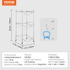 image:imageVEVOR 4 Tiers Water Jug Holder 5 Gallon Water Bottle Holder Double Row Water Bottle Rack for 8 Bottles Heavy Duty Water Jug Rack for Kitchen Office Living Room BlackSilver