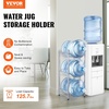 image:imageVEVOR 4 Tiers Water Jug Holder 5 Gallon Water Bottle Holder Double Row Water Bottle Rack for 8 Bottles Heavy Duty Water Jug Rack for Kitchen Office Living Room BlackSilver