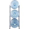 image:imageVEVOR 4 Tiers Water Jug Holder 5 Gallon Water Bottle Holder Double Row Water Bottle Rack for 8 Bottles Heavy Duty Water Jug Rack for Kitchen Office Living Room BlackSilver