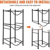 image:imageVEVOR 4 Tiers Water Jug Holder 5 Gallon Water Bottle Holder Double Row Water Bottle Rack for 8 Bottles Heavy Duty Water Jug Rack for Kitchen Office Living Room BlackBlack
