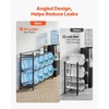 image:imageVEVOR 5 Gallon Water Jug Holder 3Tier 3 or 5 Gallon Water Bottle Holder for 8 Bottles Heavy Duty Jug Rack Organizer with Storage Shelf Handle for Home Office Restaurant Gym Black