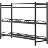 image:imageVEVOR 5 Gallon Water Jug Holder 3Tier 3 or 5 Gallon Water Bottle Holder for 8 Bottles Heavy Duty Jug Rack Organizer with Storage Shelf Handle for Home Office Restaurant Gym Black