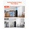 image:imageVEVOR 5 Gallon Water Jug Holder 4Tier Double Rows 3 or 5 Gallon Water Bottle Holder for 4 Bottles Heavy Duty Jug Rack Organizer with Storage Shelf Drawer Handle for Kitchen Office BlackBrown