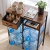 image:imageVEVOR 5 Gallon Water Jug Holder 4Tier Double Rows 3 or 5 Gallon Water Bottle Holder for 4 Bottles Heavy Duty Jug Rack Organizer with Storage Shelf Drawer Handle for Kitchen Office BlackBrown