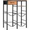 image:imageVEVOR 5 Gallon Water Jug Holder 4Tier Double Rows 3 or 5 Gallon Water Bottle Holder for 4 Bottles Heavy Duty Jug Rack Organizer with Storage Shelf Drawer Handle for Kitchen Office BlackBrown