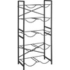 image:imageVEVOR 5 Gallon Water Jug Holder for 10 Bottles 5Tier Double Rows 3 or 5 Gallon Water Bottle Holder with Handle Heavy Duty Jug Rack Organizer Easy Assembly for Kitchen Office Restaurant Black