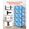 image:imageVEVOR 5 Gallon Water Jug Holder for 10 Bottles 5Tier Double Rows 3 or 5 Gallon Water Bottle Holder with Handle Heavy Duty Jug Rack Organizer Easy Assembly for Kitchen Office Restaurant Black