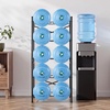 image:imageVEVOR 5 Gallon Water Jug Holder for 10 Bottles 5Tier Double Rows 3 or 5 Gallon Water Bottle Holder with Handle Heavy Duty Jug Rack Organizer Easy Assembly for Kitchen Office Restaurant Black