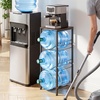 image:imageVEVOR 5 Gallon Water Jug Holder for 3 Bottles 4Tier 3 or 5 Gallon Water Bottle Holder with Top Shelf Handle Heavy Duty Jug Rack Organizer Detachable for Kitchen Home Office BlackBrown128 x 1299 x 3614 in