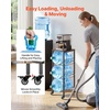 image:imageVEVOR 5 Gallon Water Jug Holder for 3 Bottles 4Tier 3 or 5 Gallon Water Bottle Holder with Top Shelf Handle Heavy Duty Jug Rack Organizer Detachable for Kitchen Home Office BlackBrown128 x 1299 x 3878 in