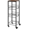 image:imageVEVOR 5 Gallon Water Jug Holder for 3 Bottles 4Tier 3 or 5 Gallon Water Bottle Holder with Top Shelf Handle Heavy Duty Jug Rack Organizer Detachable for Kitchen Home Office BlackBrown128 x 1299 x 3878 in