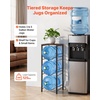 image:imageVEVOR 5 Gallon Water Jug Holder for 3 Bottles 4Tier 3 or 5 Gallon Water Bottle Holder with Top Shelf Handle Heavy Duty Jug Rack Organizer Detachable for Kitchen Home Office BlackBrown128 x 1299 x 3614 in