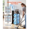 image:imageVEVOR 5 Gallon Water Jug Holder for 3 Bottles 4Tier 3 or 5 Gallon Water Bottle Holder with Top Shelf Handle Heavy Duty Jug Rack Organizer Detachable for Kitchen Home Office BlackBrown128 x 1299 x 3614 in